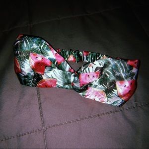 Watermelon Palm Tree Headband Twist Tie Elastic Beauty Hair